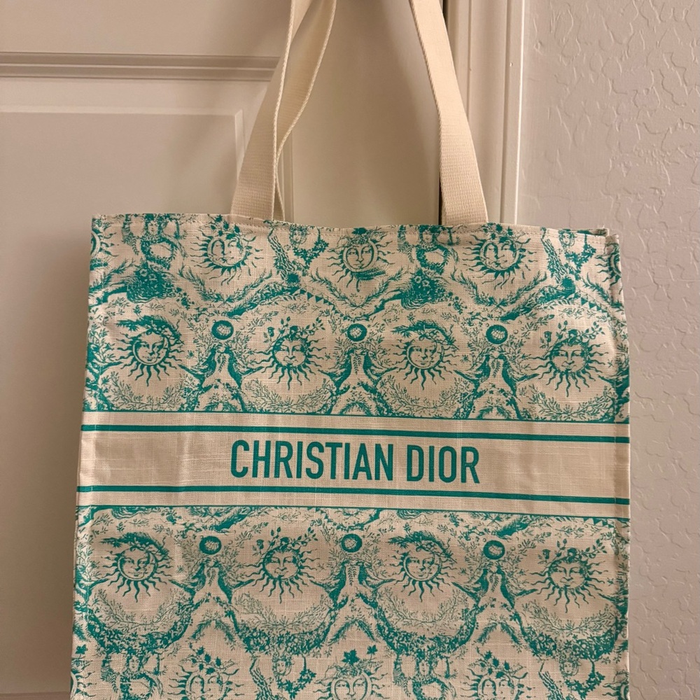 Christian Dior-Aquamarine Summer 2024 DIORIVIERA Tote Bag